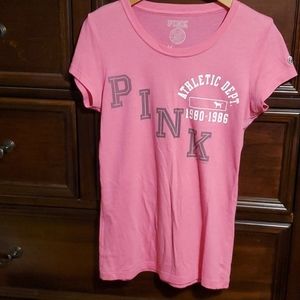 Victoria's secret pink graphic tee size medium